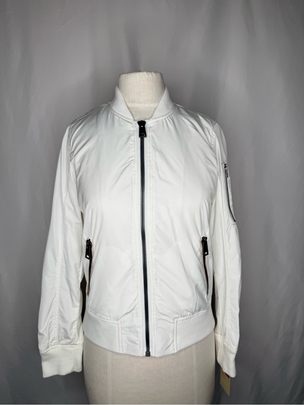 NWT Levi’s Classic White Bomber Jacket - Size Small